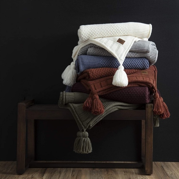 UGG | Preston Sweater Knit Tassel Blanket. FALL - Picture 7 of 8